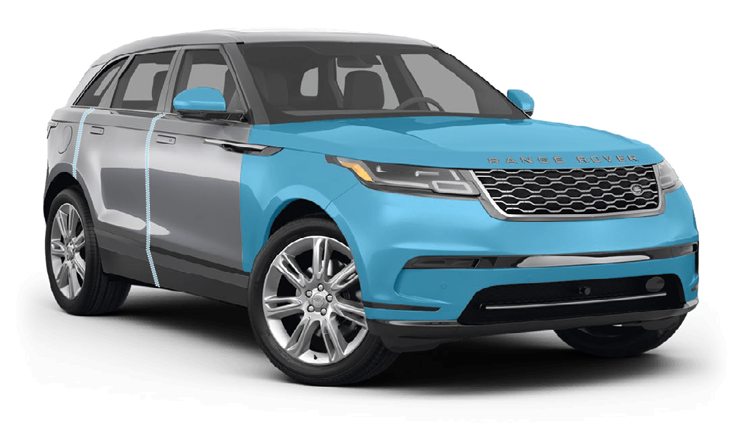 XPEL full front PPF on SUV -- hood, fenders, bumper, headlights